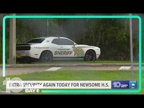 Extra security again on Tuesday for Newsome High School following shooting threats