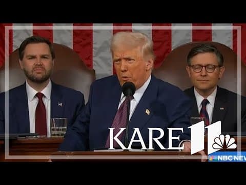 Trump takes credit for 'swift and unrelenting' action in speech to Congress