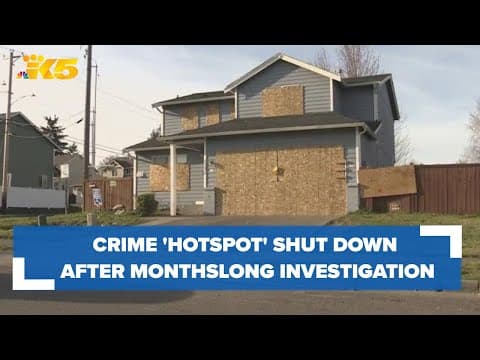 Tacoma home known as  crime 'hotspot' shut down after monthslong investigation
