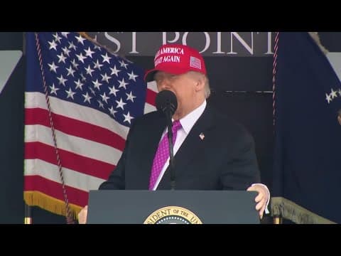 Trump tells West Point cadets the era of "critical race theory" and "transgender for everybody" is o