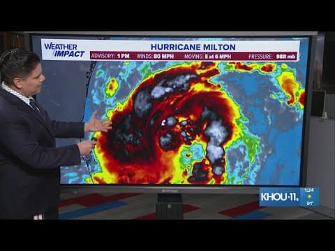 Tropical update: Tropical Storm Milton strengthens into a Category 1 hurricane as it continues headi