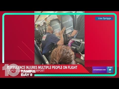 'Severe' turbulence on Allegiant flight to St. Pete-Clearwater airport leaves several hurt