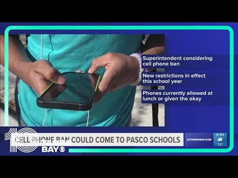 Pasco County school leaders consider cell phone ban