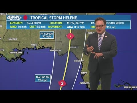 Tropical Update: Tropical Storm Helene forms in the NW Caribbean, targets Florida