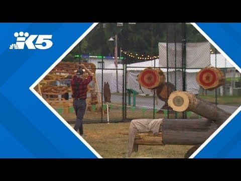 Lumberjack show one of many attractions at The Evergreen State Fair