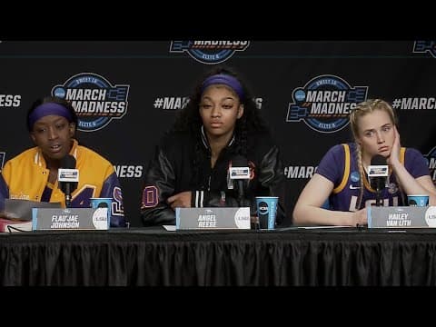 Angel Reese, Flau’jae Johnson and Hailey Van Lith reflect on this year's season