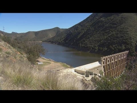 How much rain has runoff into San Diego reservoirs in recent weeks?