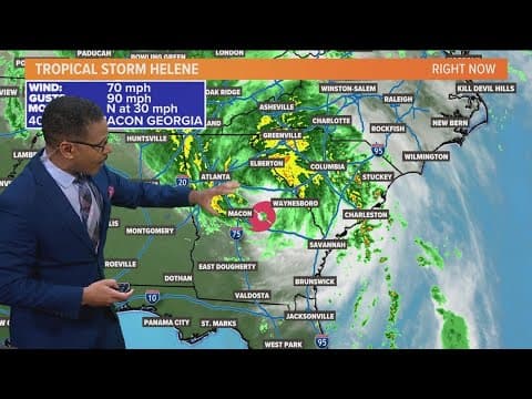 Hurricane Helene downgraded to tropical storm: Latest path, forecast Friday morning