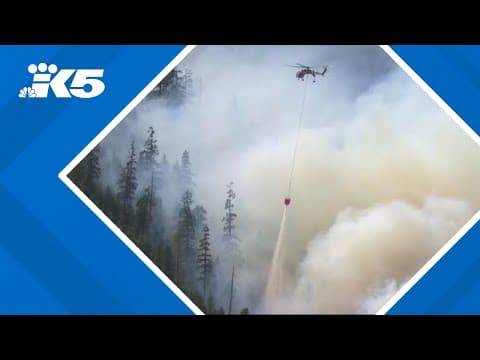 Wildfire grows in Olympic National Forest