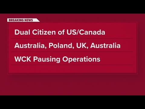 World Central Kitchen workers killed in Gaza