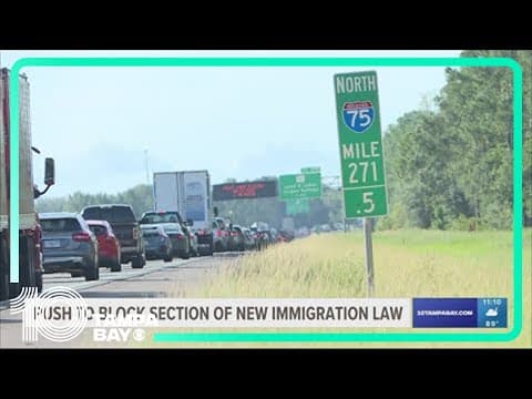 Groups ask judge to block portion of Florida's new immigration law