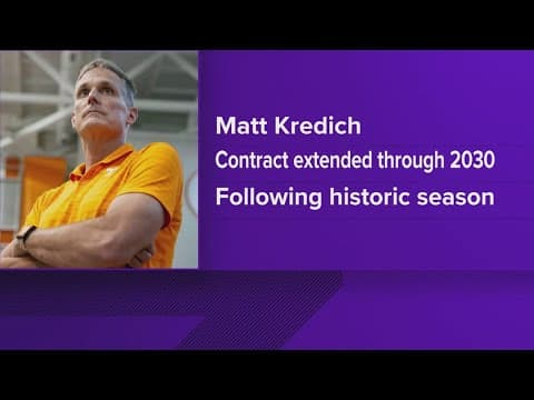 UT Swim and Dive extends coach Matt Kredich's contract through 2030