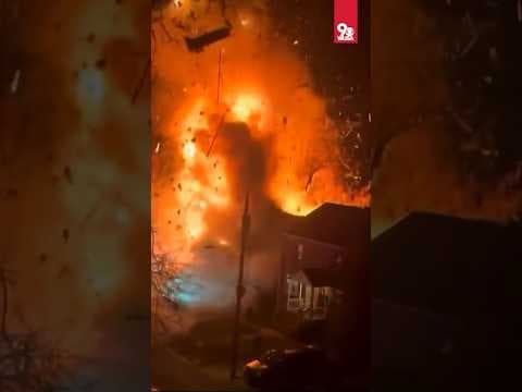 VIDEO: House explodes after man shoots flare gun in Arlington