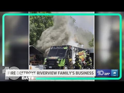 Food truck in Riverview destroyed in fire
