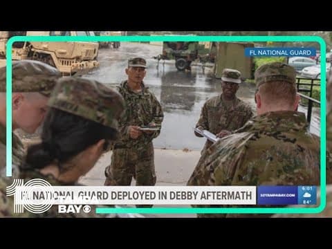 Florida National Guard deployed in aftermath of Hurricane Debby
