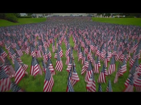 11,000 American flags placed at Louisiana Capitol for Memorial Day