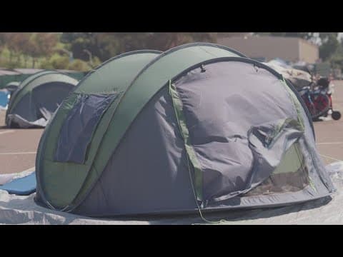 San Diego opens new homeless tent site near Balboa Park