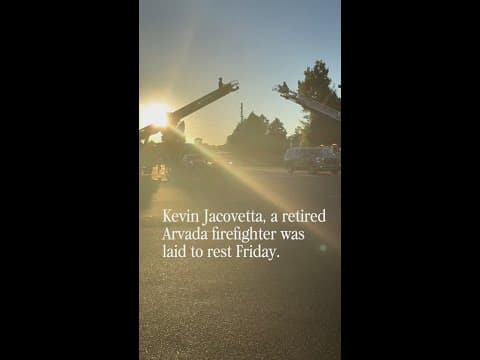 Procession honors retired Arvada firefighter