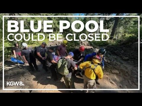With more visitors, the Willamette National Forest’s Blue Pool is seeing more injuries