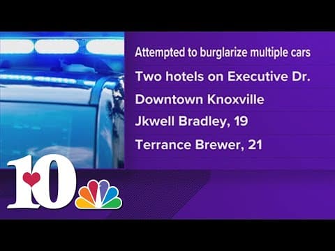 2 suspects from Chattanooga area charged in connection to string of car break-ins in late April