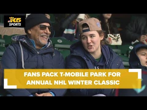 Over 47,000 fans gather at T-Mobile Park for annual NHL Winter Classic in Seattle