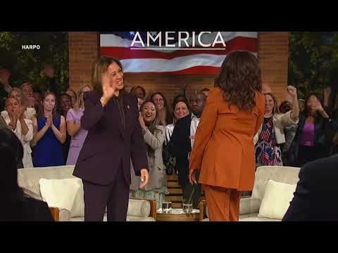Kamala Harris speaks at townhall hosted by Oprah