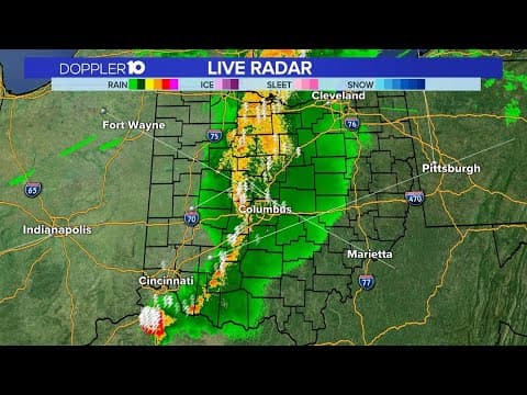 Doppler 10 Live Radar: Storms move through Ohio