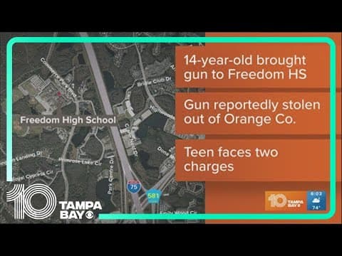 Teen arrested for bringing gun to Freedom High School