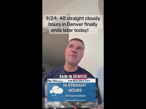 40 straight cloudy hours in Denver finally ends later today! ☁️