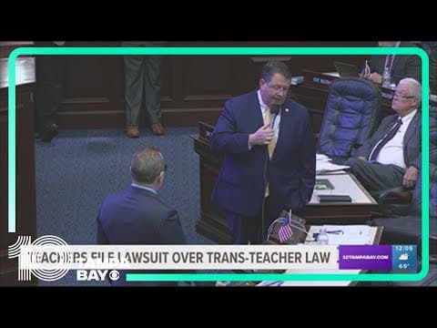 Teachers file lawsuit over anti-trans teacher law