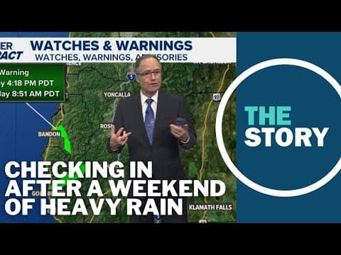 How much rain and snow did Oregon just get?