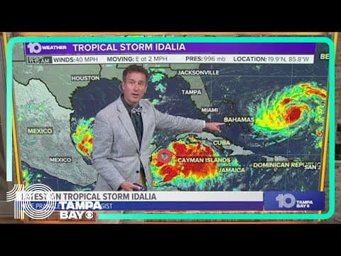Tracking the Tropics: Tropical Storm Idalia forms, to bring surge threat to Tampa Bay (noon Sunday)