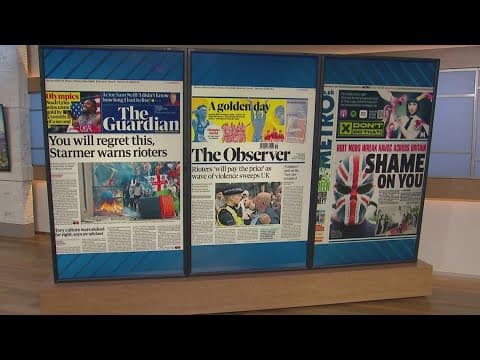 Dozens of rioters arrested as different groups clash in UK