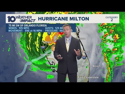 Hurricane Milton lands in Florida as Category 3 storm bringing powerful winds and heavy rain