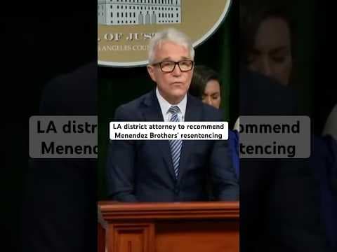 Los Angeles DA says he will recommend Lyle and Erik Menendez be resentenced for 1989 murders