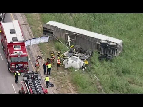 All northbound lanes back open on U.S. 287 after fatal accident involving overturned 18-wheeler
