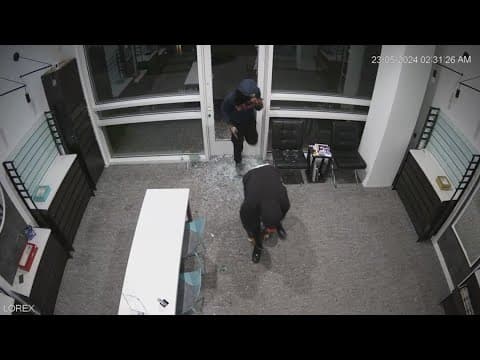 Video: Thieves steal Cartier cases from Houston eyewear store, but owner says they were empty