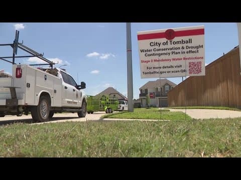 Mandatory water restrictions issued in Tomball as usage exceeds 70% of production, public works says