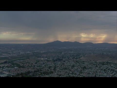 Storm clouds in San Diego County prompts flood advisory Tuesday afternoon