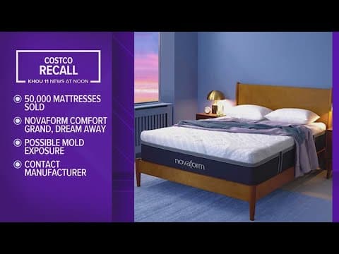 Thousands of Costco mattresses recalled over possible mold exposure