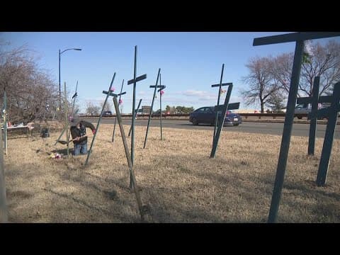 This Texas artist is making 67 crosses for a memorial remembering Flight 5432, Army crash victims