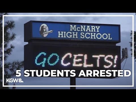 5 McNary High freshman football players arrested in Salem