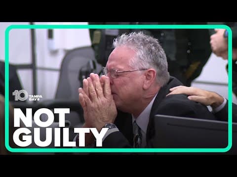 Former Parkland school resource officer overcome with emotion after not guilty verdict