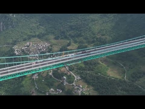 China set to open world's tallest bridge, expanding infrastructure push