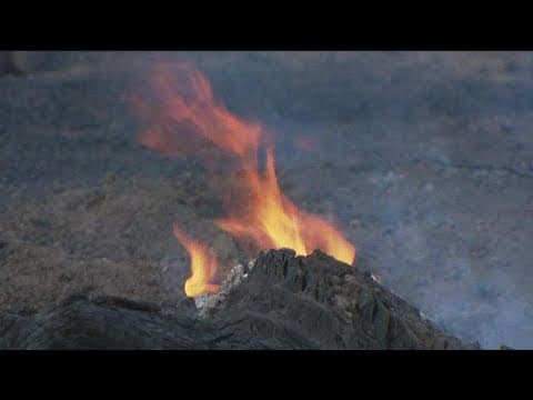 Fire crews make progress on vegetation fire burning east of Ramona in Witch Creek