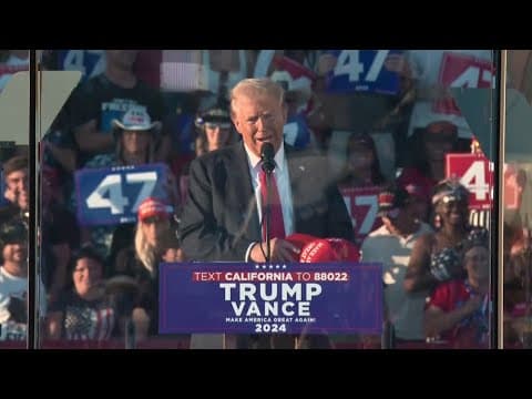 Police say man with loaded gun arrested at Trump rally in California