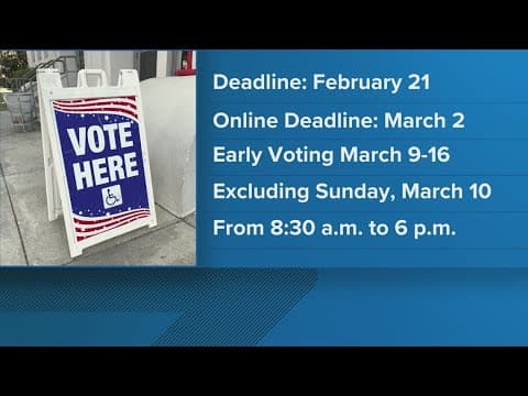 Voter registration deadlines draw near