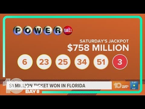 Florida Powerball player wins $1 million