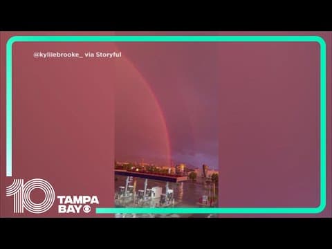 VIDEO: Lightning and rainbows dazzle over the Salt Lake Valley in Utah