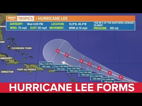 Wednesday afternoon tropical update: Hurricane Lee forms in the Atlantic